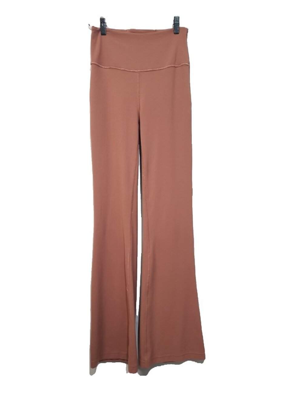 Lululemon Groove Super-High-Rise Flared Pant Nulu Size 6 Brown EUC